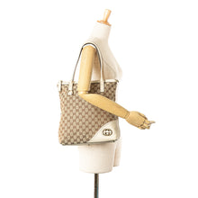 Gucci | Pre-Owned GG Canvas Britt Tote | Beige