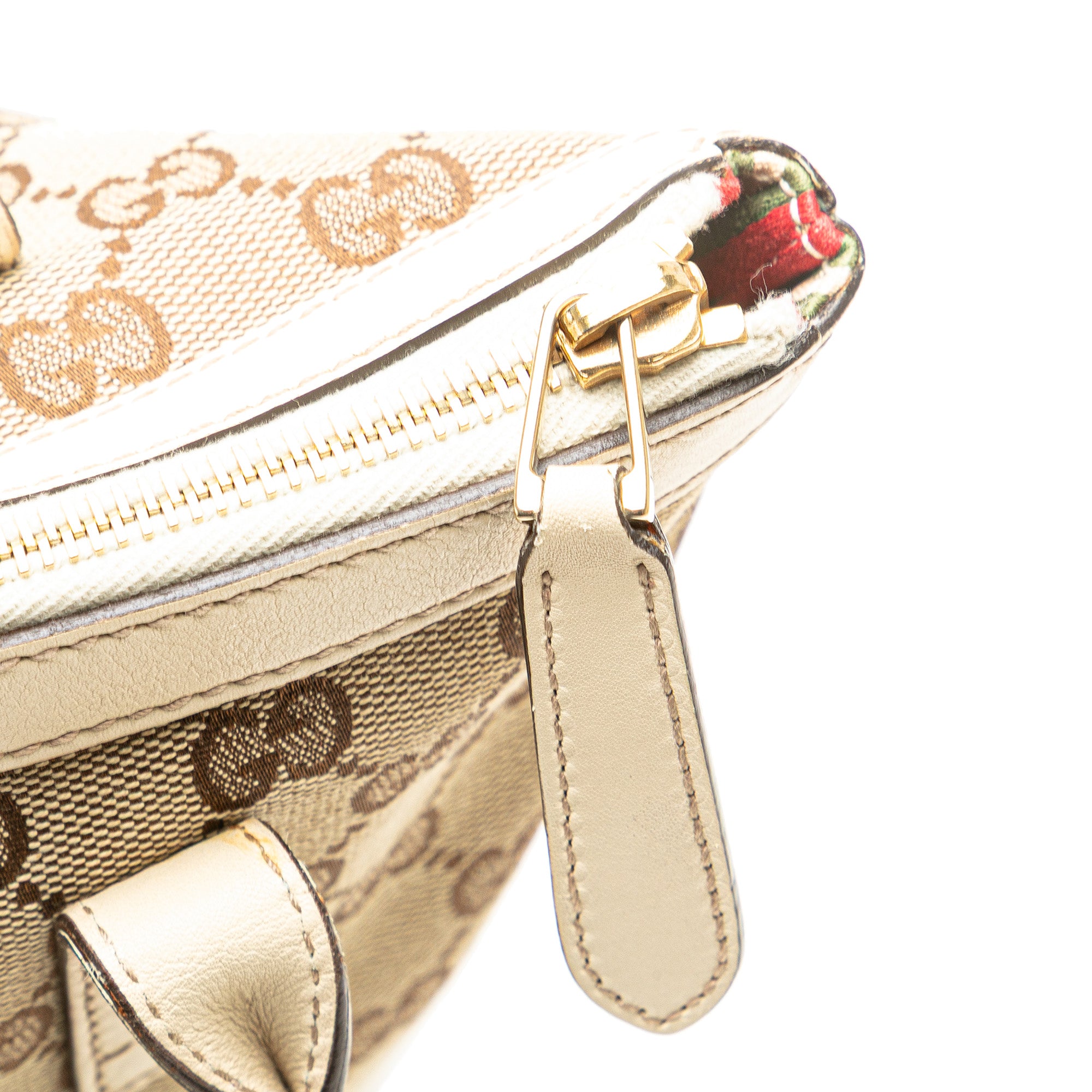 Gucci | Pre-Owned GG Canvas Britt Tote | Beige