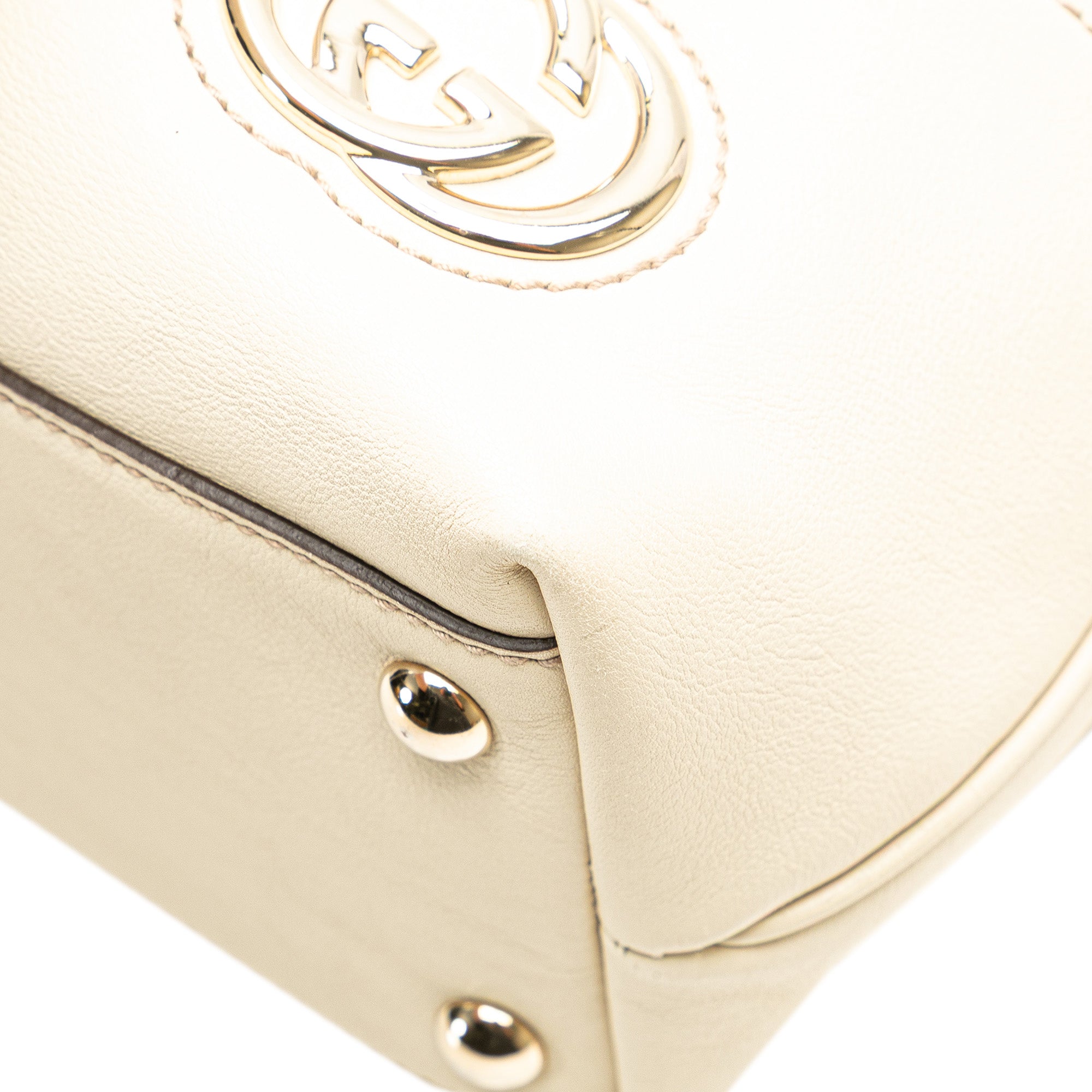 Gucci | Pre-Owned GG Canvas Britt Tote | Beige