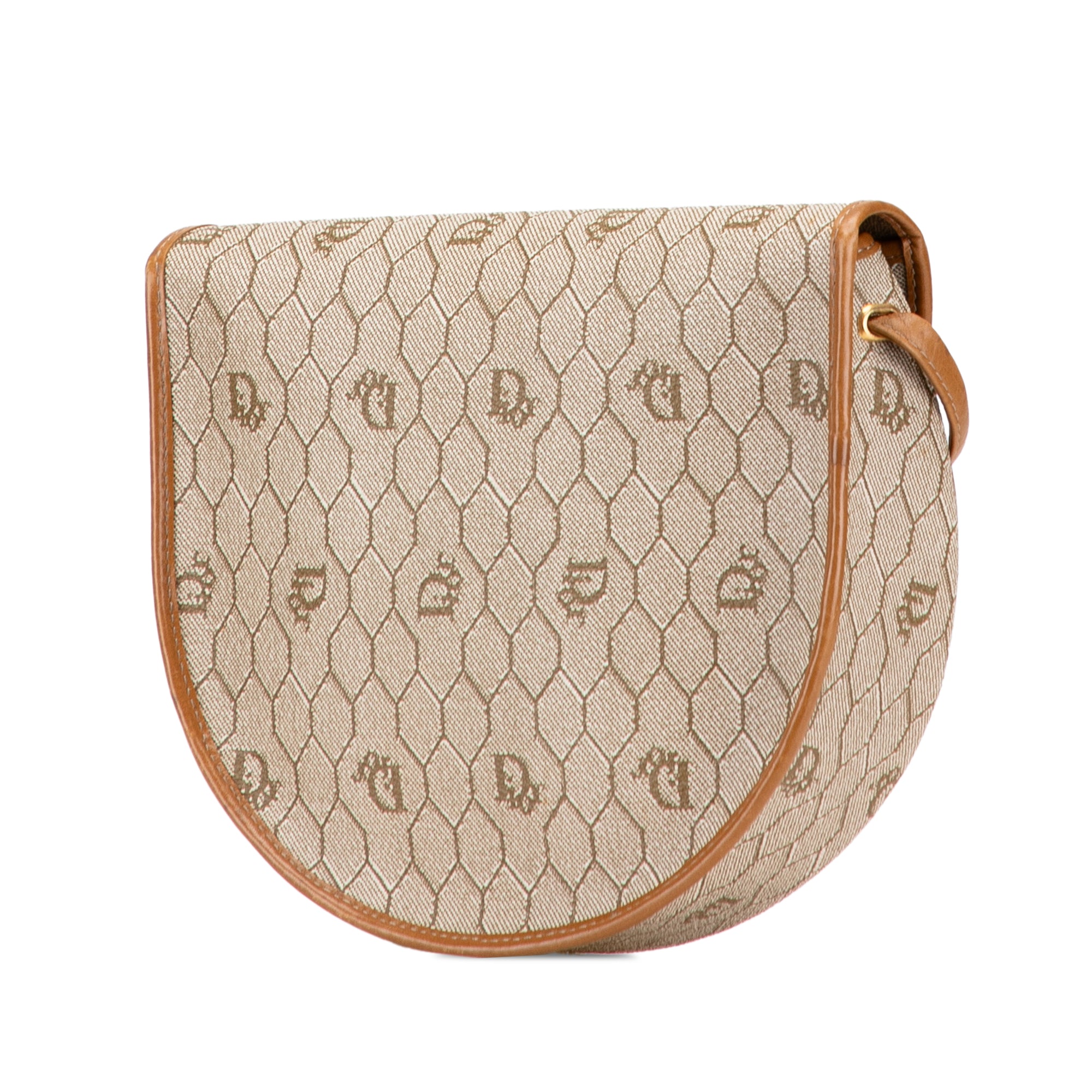 Luxclusif | Dior | Pre-Owned Honeycomb Coated Canvas Crossbody | Beige