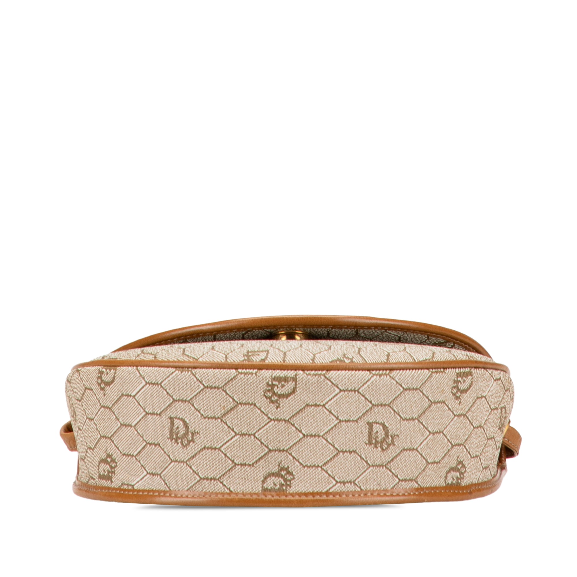Luxclusif | Dior | Pre-Owned Honeycomb Coated Canvas Crossbody | Beige