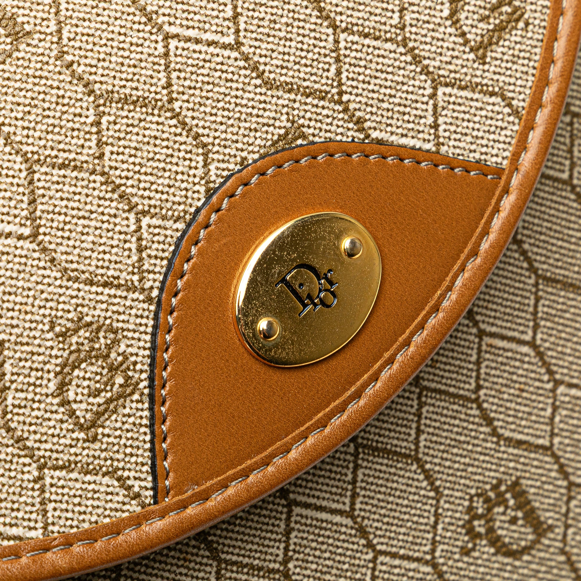 Luxclusif | Dior | Pre-Owned Honeycomb Coated Canvas Crossbody | Beige