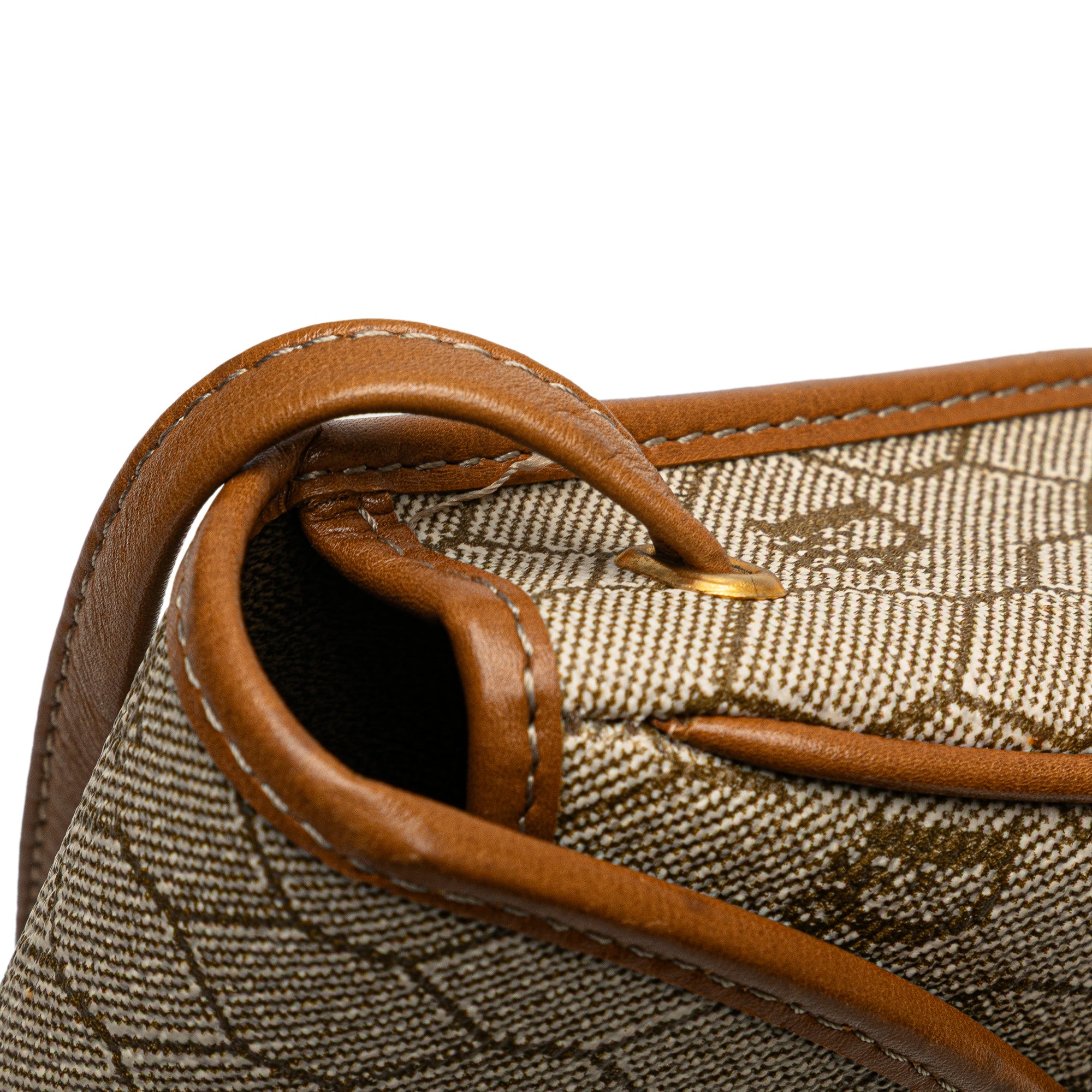 Luxclusif | Dior | Pre-Owned Honeycomb Coated Canvas Crossbody | Beige