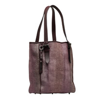 Burberry Pre-Owned Woven Canvas Tote | Women | Purple