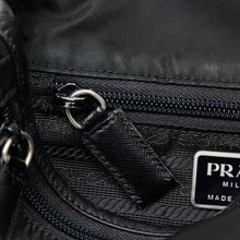 Prada | Pre-Owned Tessuto Buckle Messenger Bag - III | Black