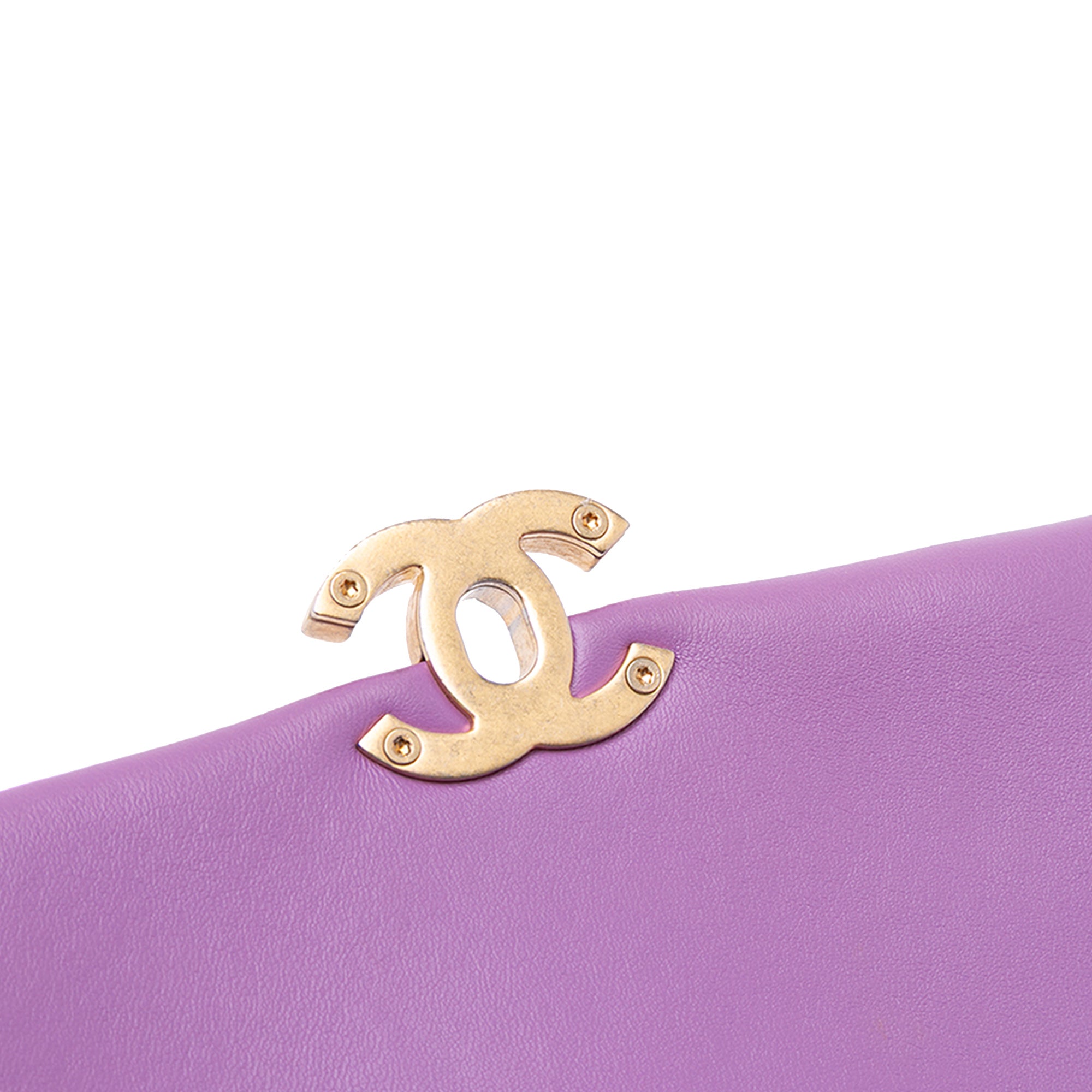Chanel | Pre-Owned Mini Quilted Lambskin Candy Chain Flap - II | Purple