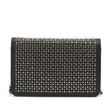 Chanel | Pre-Owned Studded Leather Wallet on Chain | Black