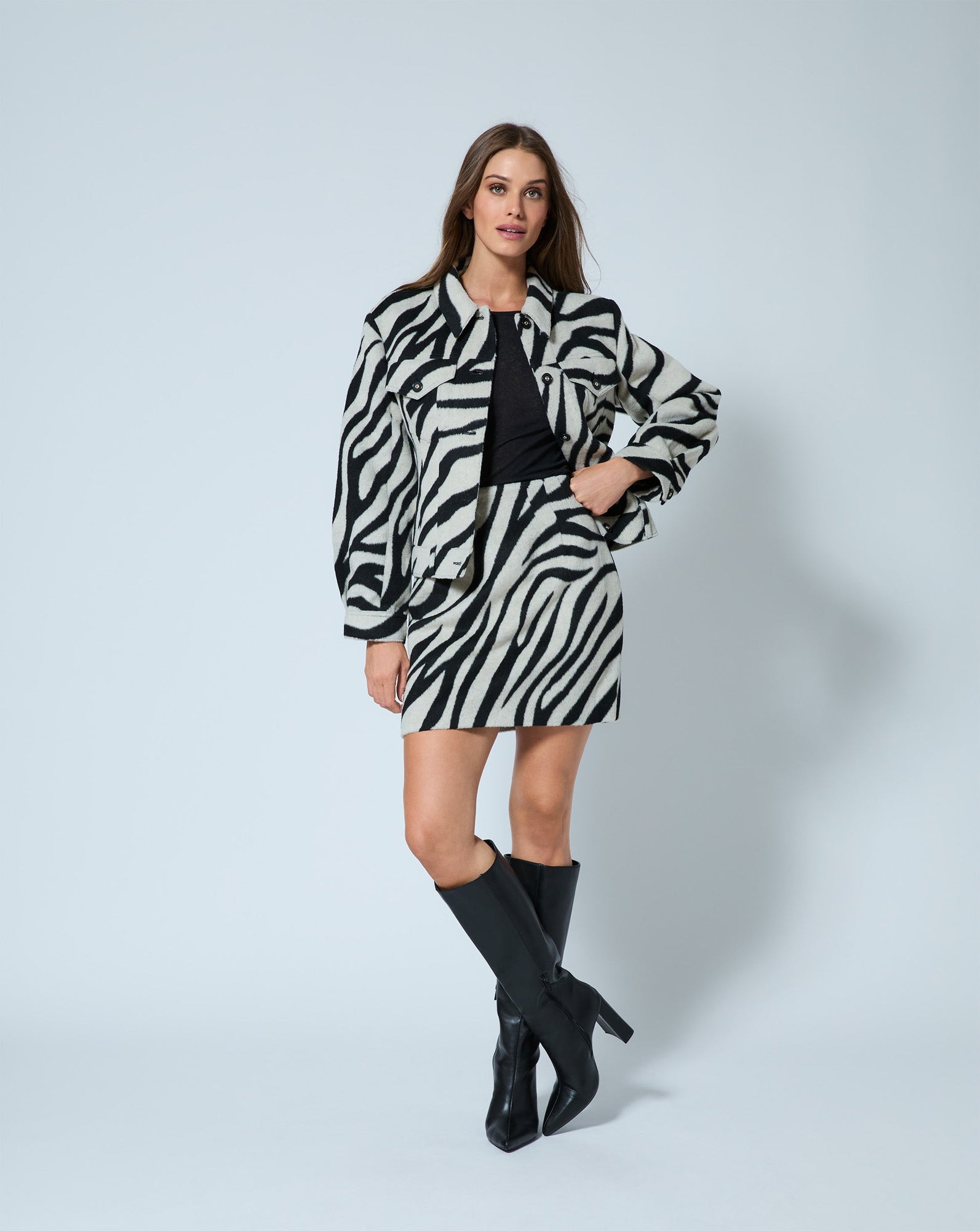 Zebra Print Mini Skirt | Zebra
