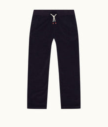 Quentin Towelling Classic Fit Brushed Towelling Sweatpants | Navy