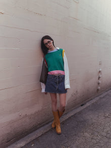 Quinn Sweater Vest | Colorblock