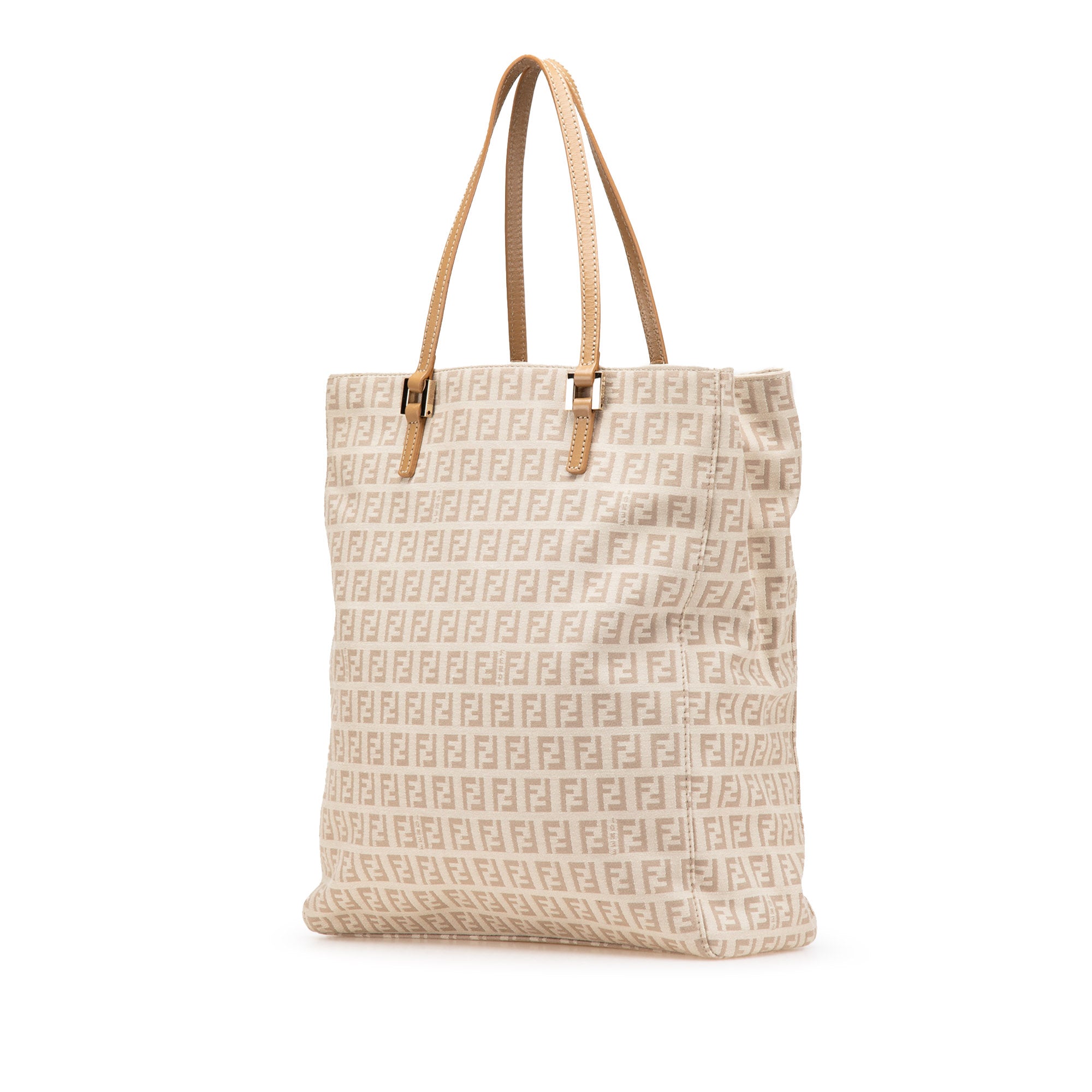 Fendi | Pre-Owned Zucchino Canvas Tote - IV | Brown/Light Beige