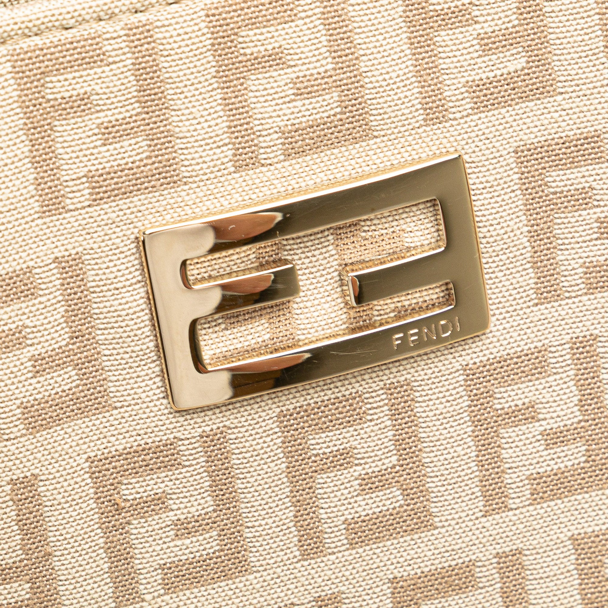 Fendi | Pre-Owned Zucchino Canvas Tote - IV | Brown/Light Beige