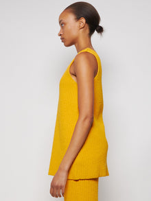Women | Proenza Schouler | Melange Boucle Knit Tank | Yellow