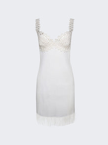 Women | Proenza Schouler | Rib Knit Lace Dress | Optic White