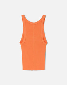 Hanes Cropped Ribbed Tank | Cantaloupe