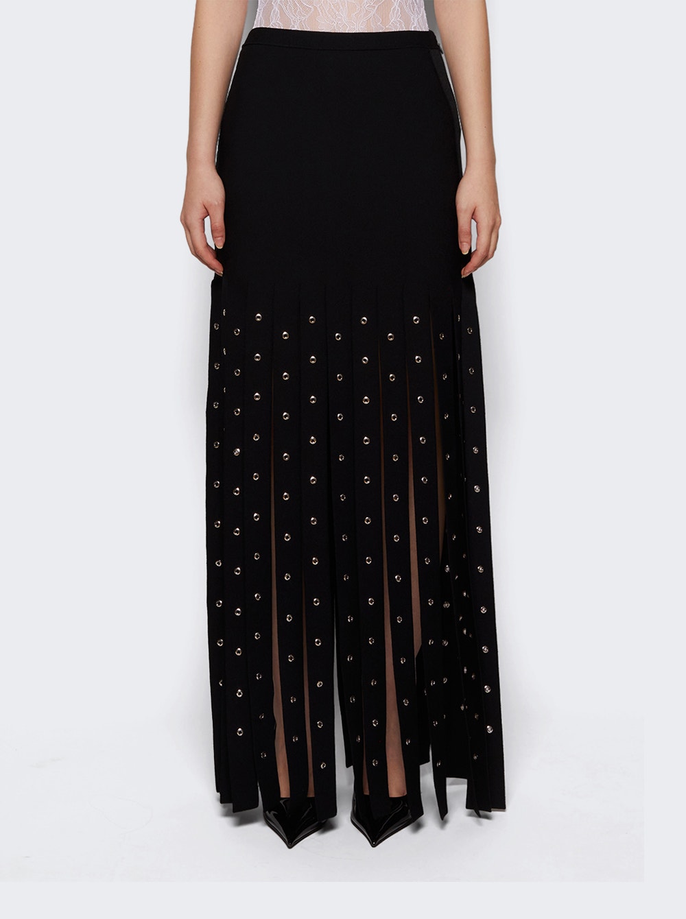 Women | Proenza Schouler | Effe Skirt In Compact Viscose Knit Black