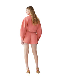 Arc Sleeve Cropped Jacket | Sunset