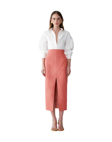 High Waist Midi Skirt | Sunset