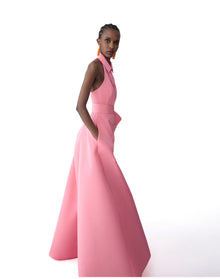 Halter Neck Gown With Sash | Sunset