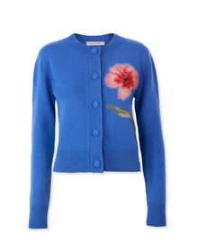 Long Sleeve Crewneck Cardigan | Bluebell Multi