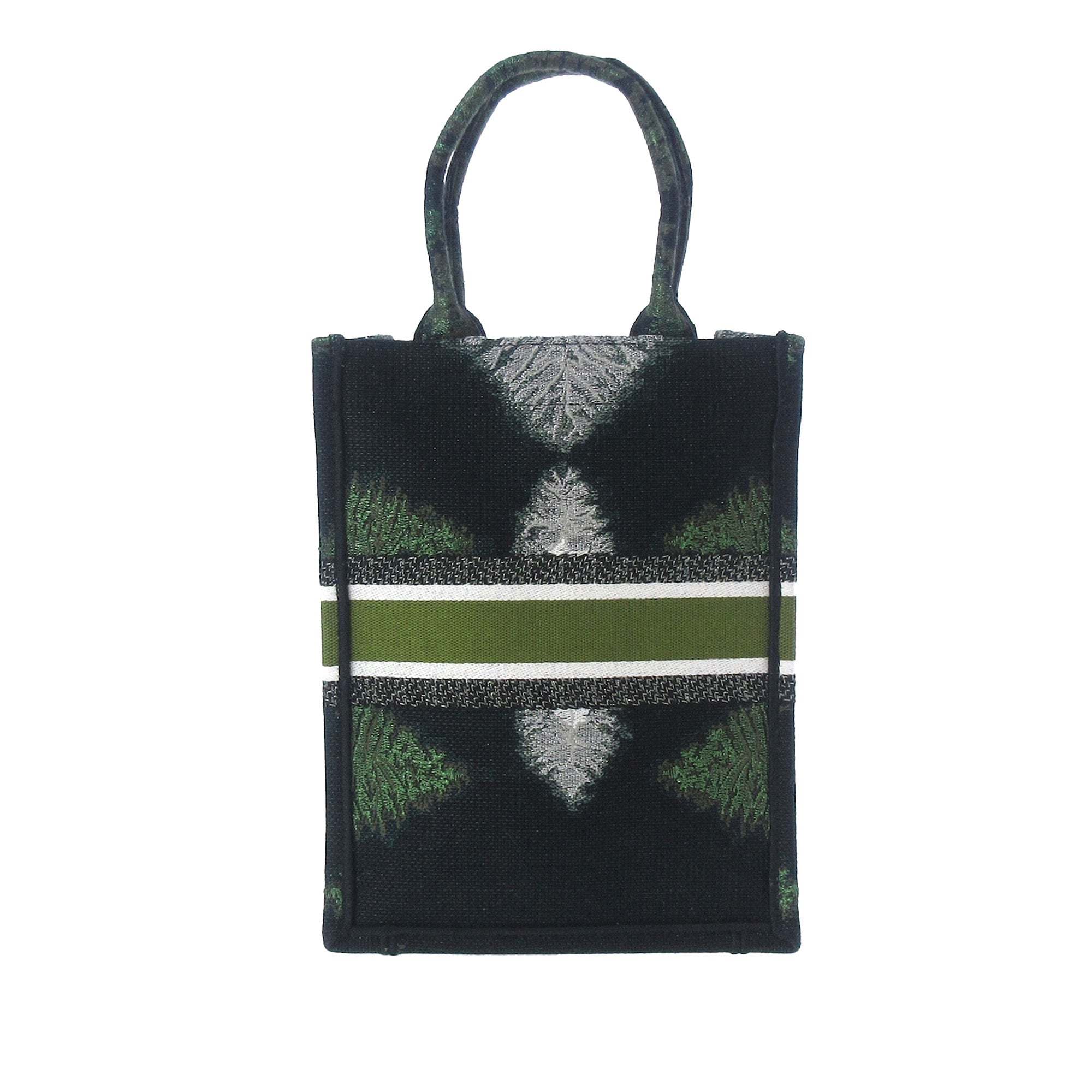 Dior | Pre-Owned Tie Dye Vertical Book Tote | Green/Dark Green