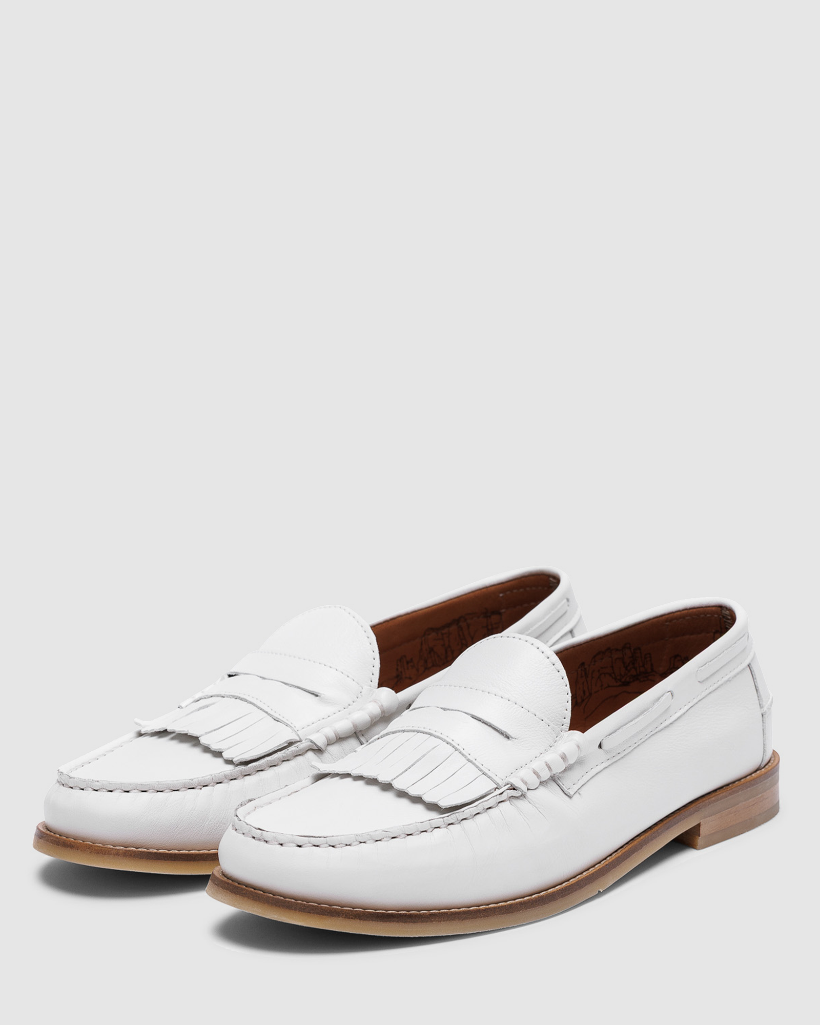 Mens | Ravello Leather Loafer | White