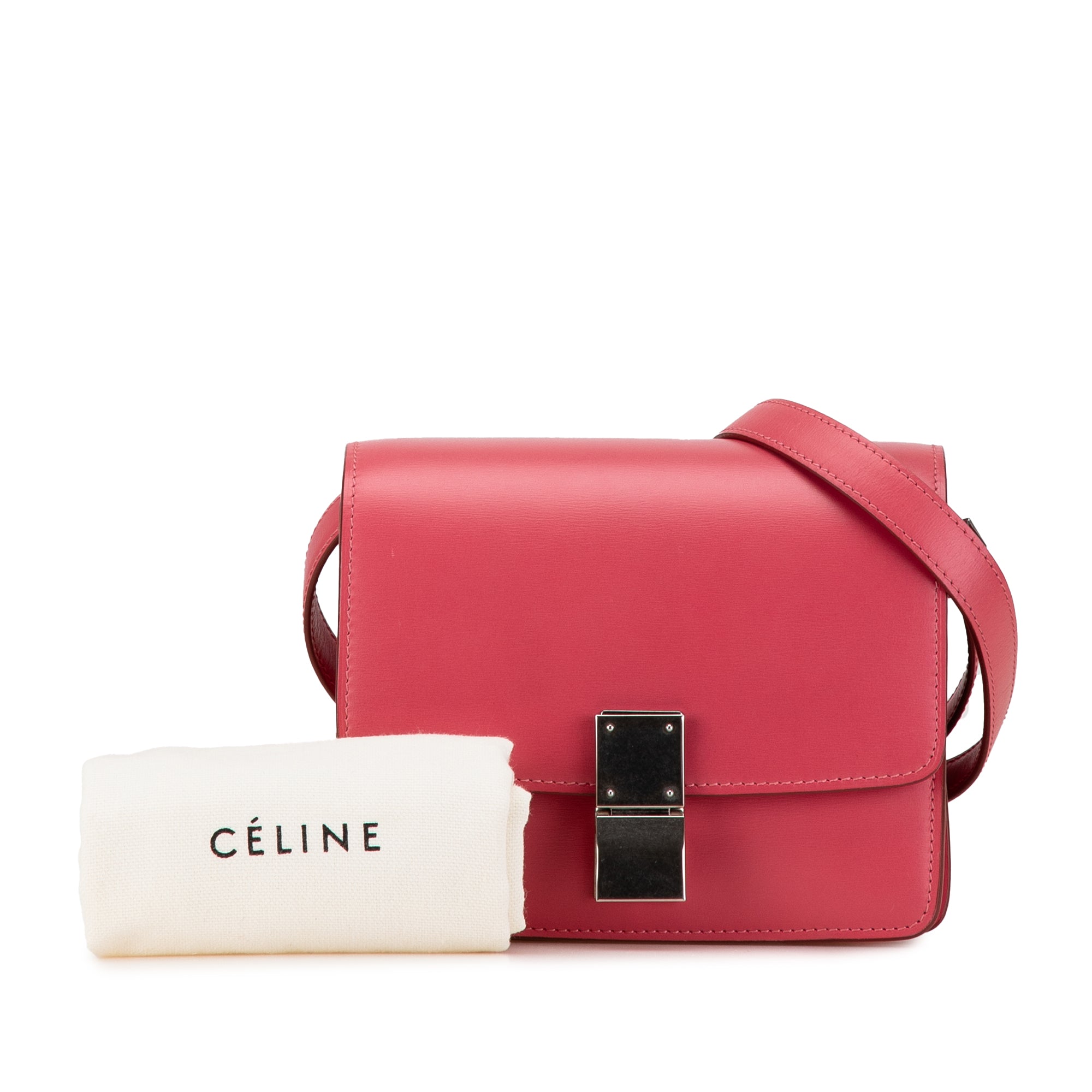 Celine | Pre-Owned Small Calfskin Classic Box | Pink