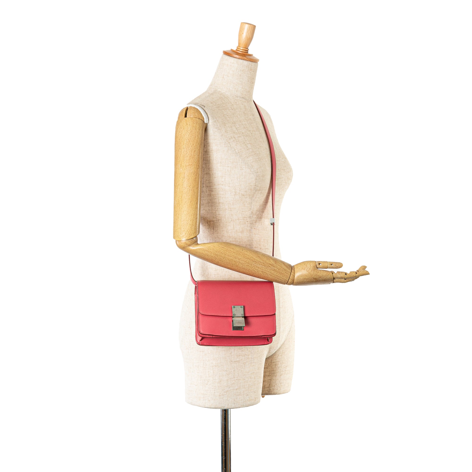 Celine | Pre-Owned Small Calfskin Classic Box | Pink