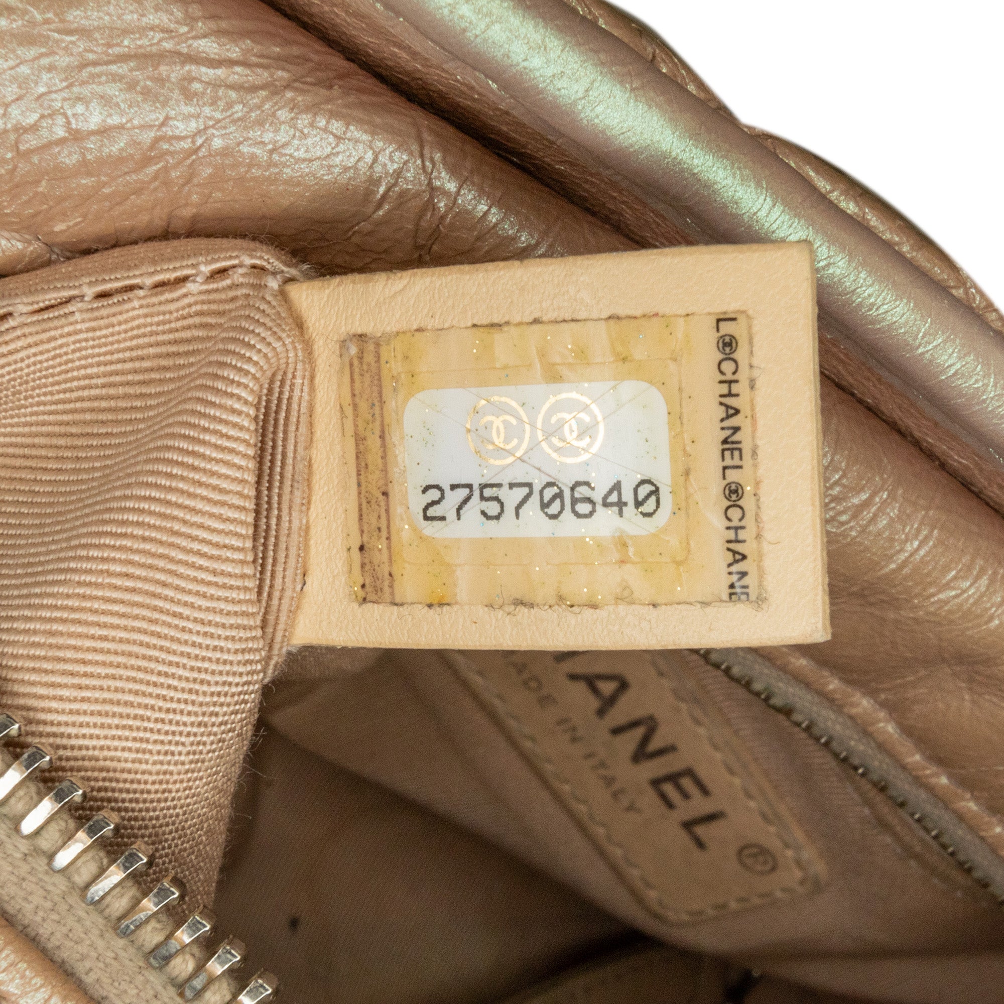 Chanel | Pre-Owned Small Iridescent Gabrielle Crossbody | Pink/Light Pink