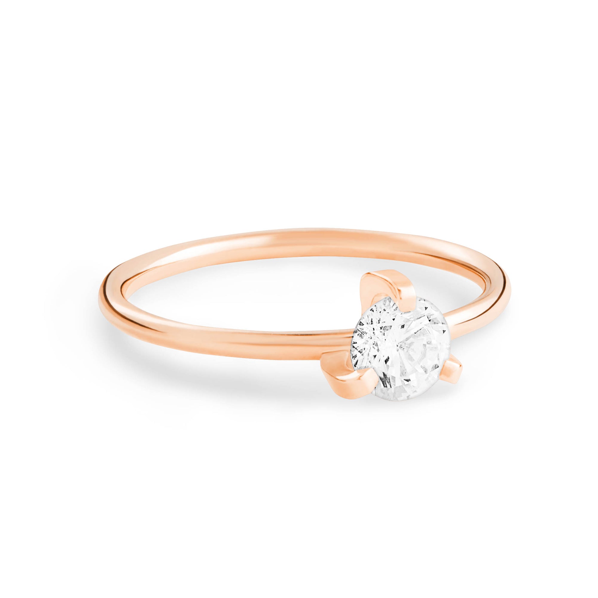 Be Mine Maria Large Engagement Ring | 18K Rose Gold