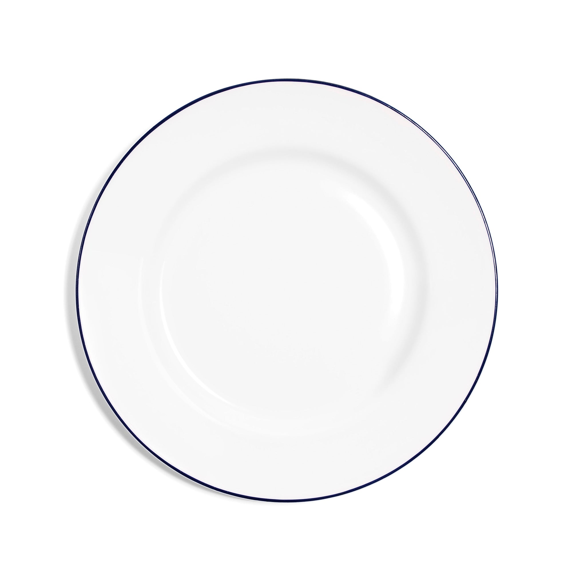 Rimmed Side Plate (Set of 2) | Bone China | White | Cobalt Blue | Line Collection