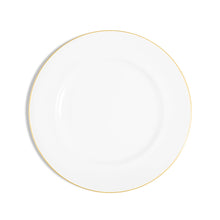 Rimmed Bread and Butter Plate (Set of 2) | Bone China | White | Gold | Line Collection