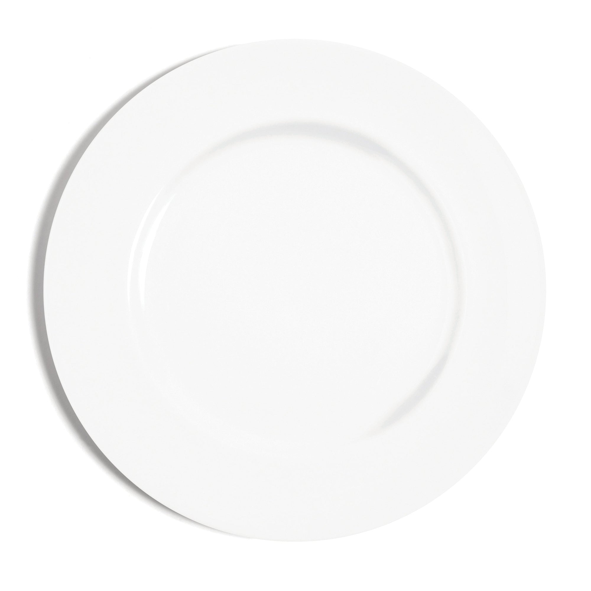 Rimmed Dinner Plate (Set of 2) | Bone China | White |  | White Collection