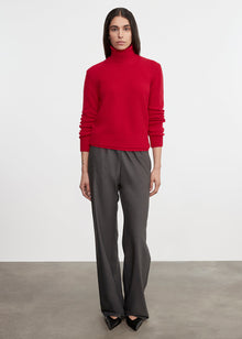 Cashmere Easy L/S Crew | Classic Red