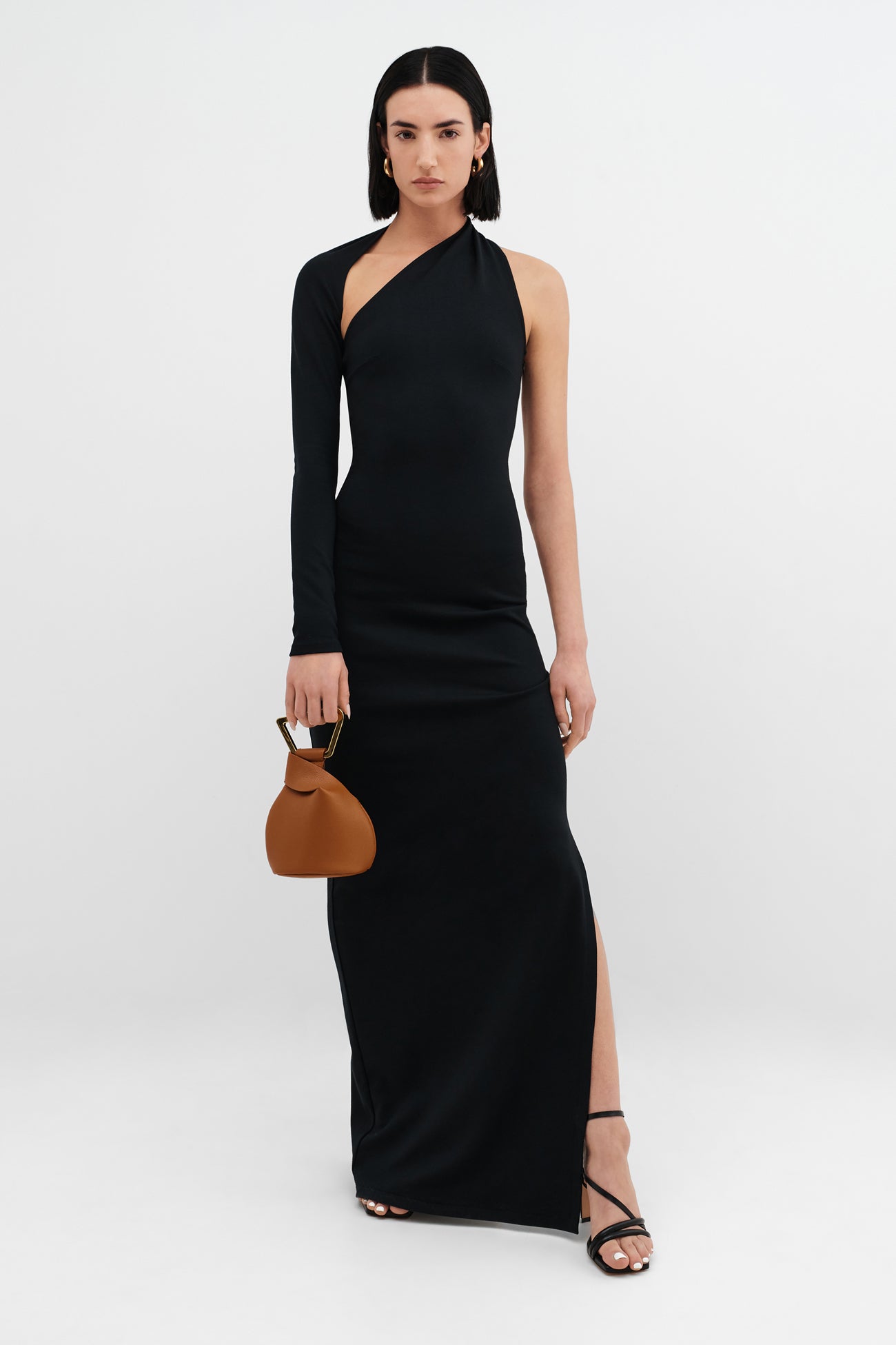 Manhattan Slit Gown | Black