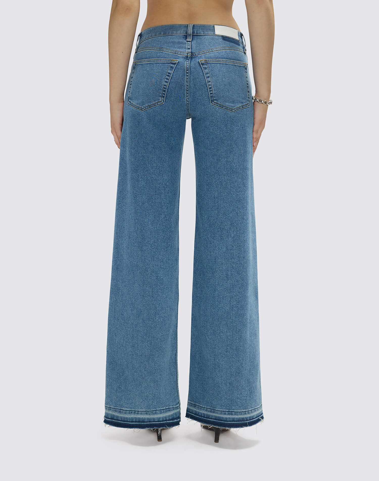 Womens | Comfort Stretch Mid Rise Wide Leg | Azulito