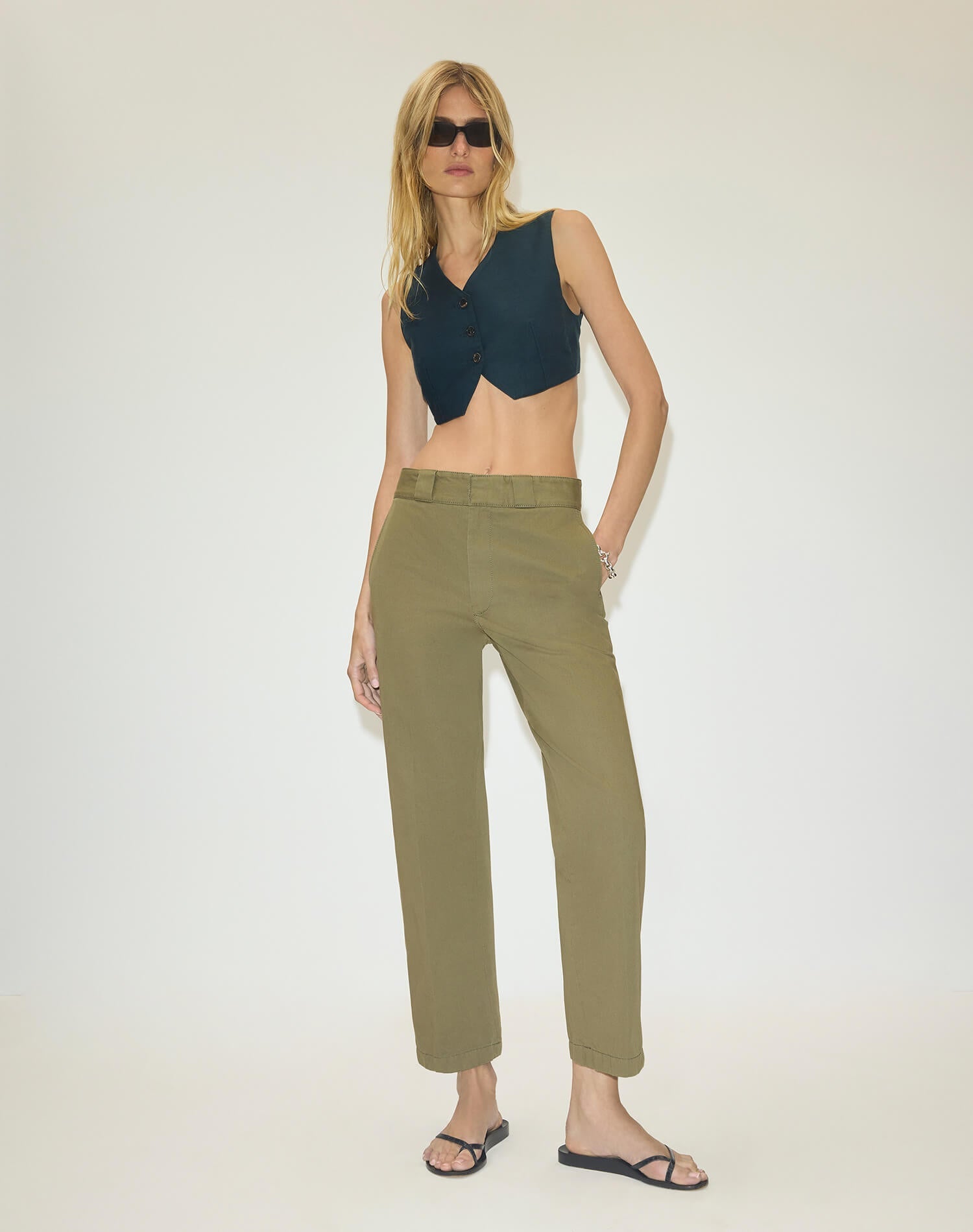 Womens | The Ollie Pant | Army Green