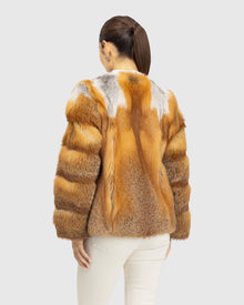 Fox Collarless Jacket | Red Fox