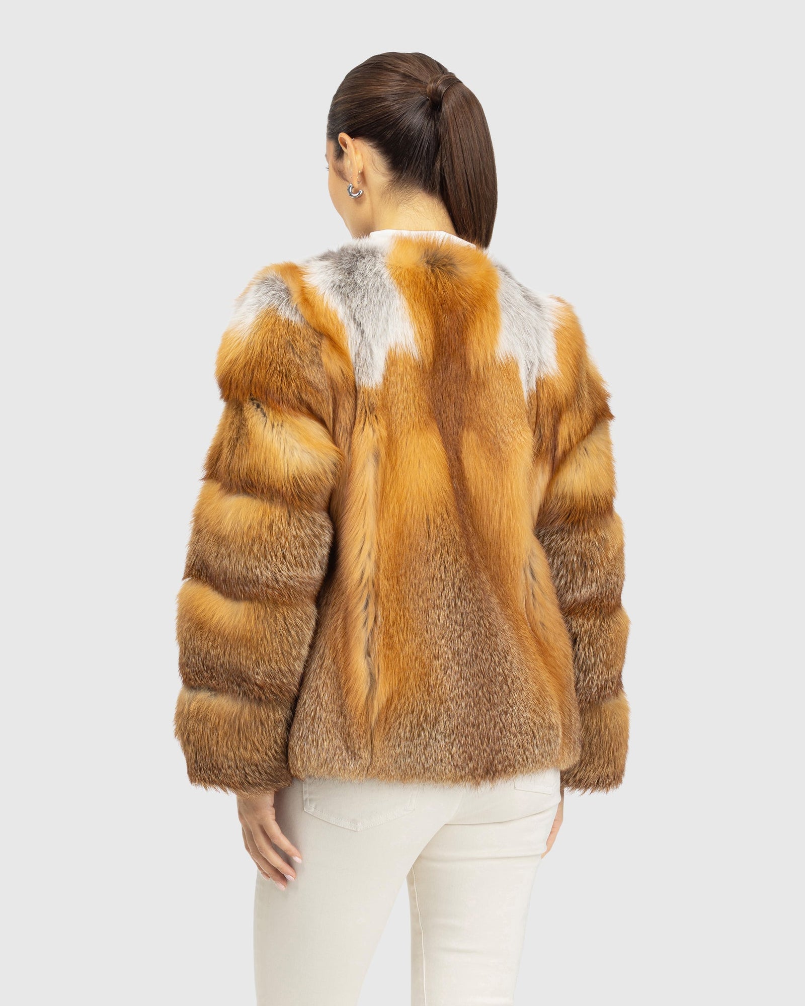Fox Collarless Jacket | Red Fox