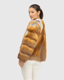 Fox Collarless Jacket | Red Fox