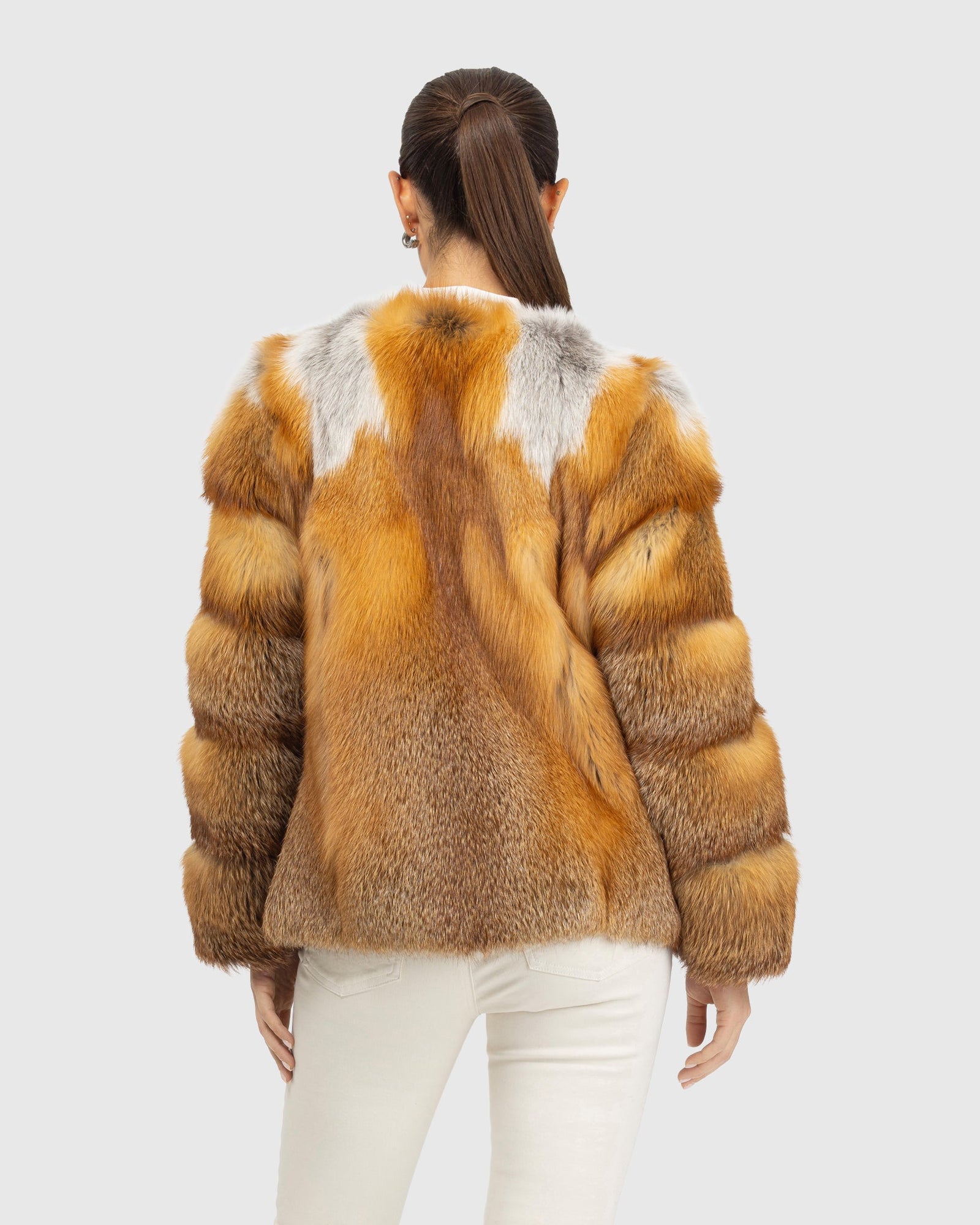 Fox Collarless Jacket | Red Fox