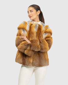 Fox Collarless Jacket | Red Fox