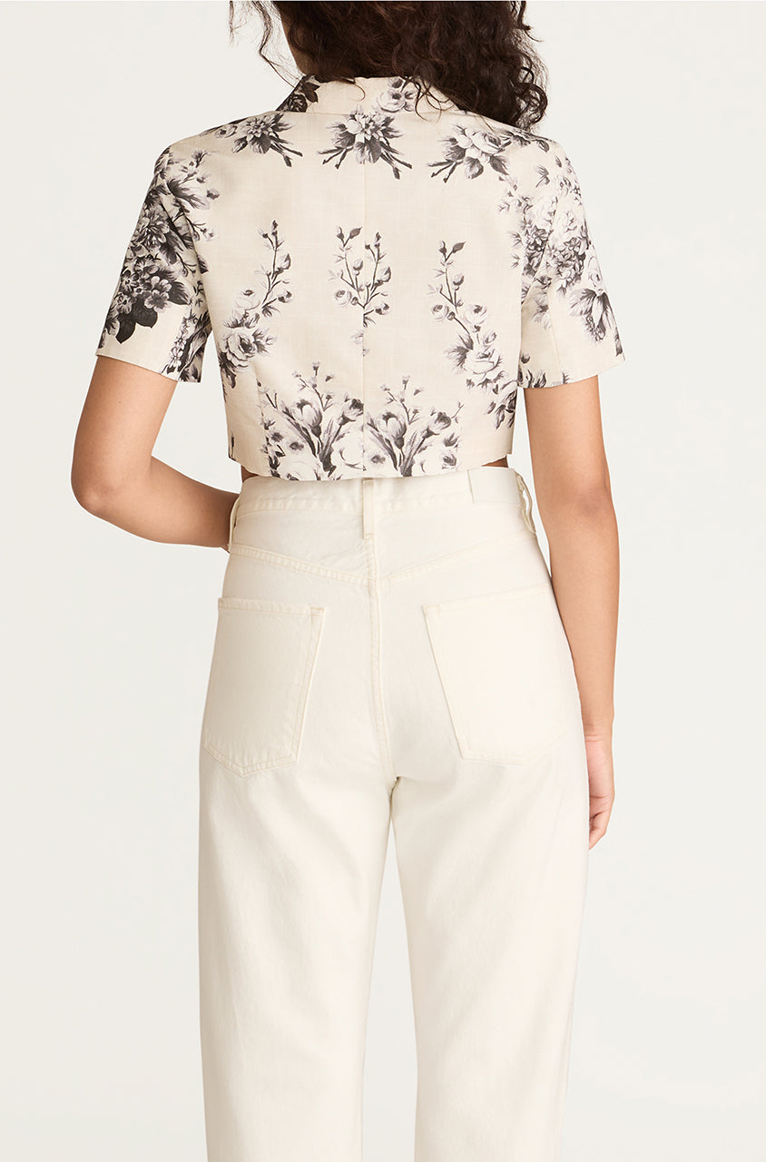 Emblem Fleur Blouse | Ivory Combo
