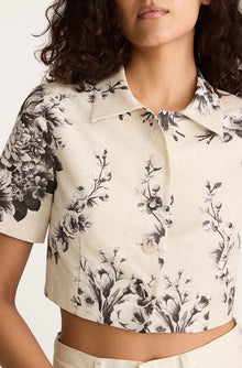 Emblem Fleur Blouse | Ivory Combo