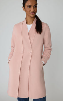 Reine Double Face Wool Coat | Blush