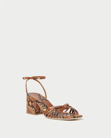 Renee Knot Heel Sandal | Brown