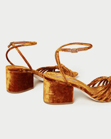 Renee Knot Heel Sandal | Ochre