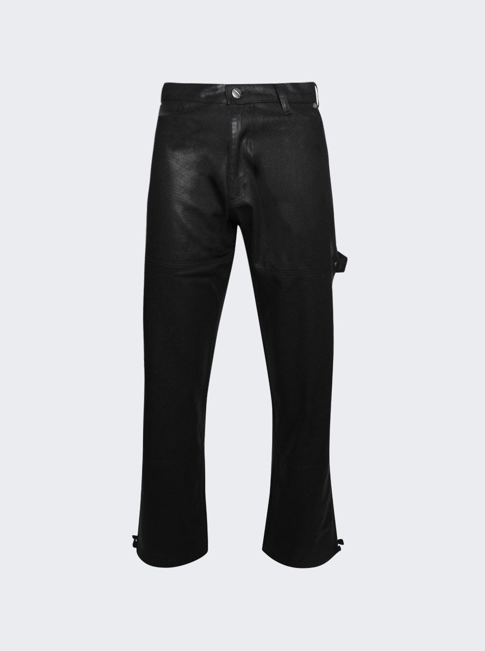 Men | Rhude | Oil Stain Reza Double Knee Jeans | Black