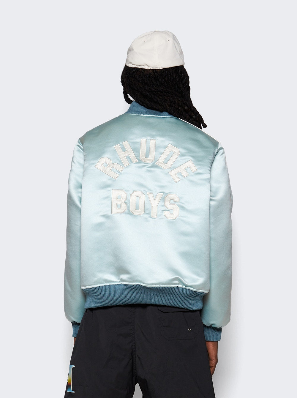 Men | Rhude | Boys 02 Satin Bomber | Mint & Crème