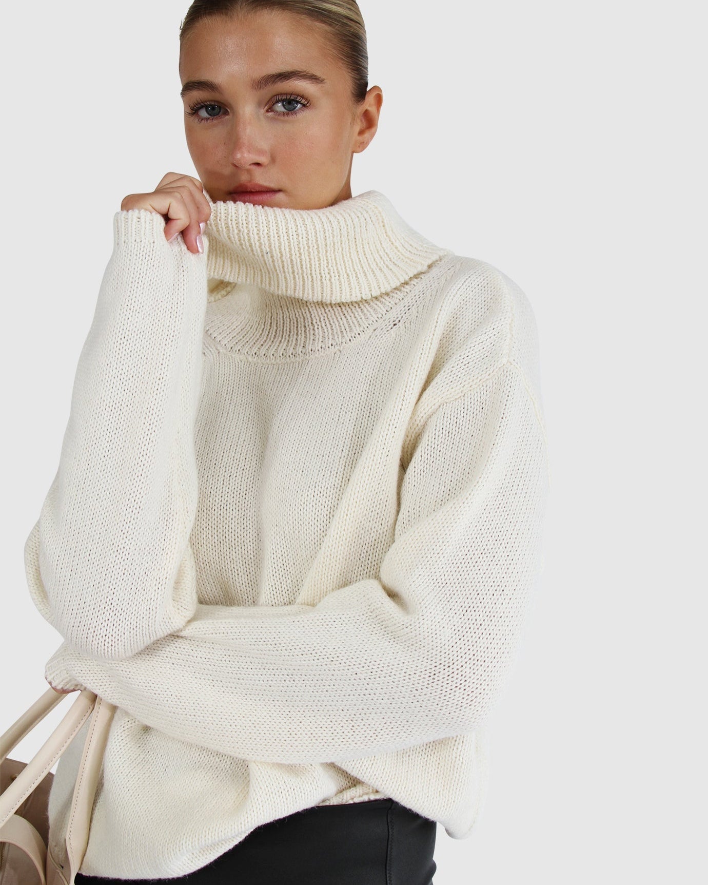 Women | Right Here Waiting Open Back Knit | Cream